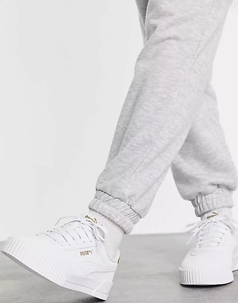 Puma – Carina Leo H – Sneaker in Weiß günstig online kaufen