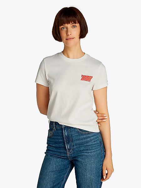 Tommy Jeans T-Shirt "TJW REG TJ BUBBLE TEE" mit Logodruck günstig online kaufen