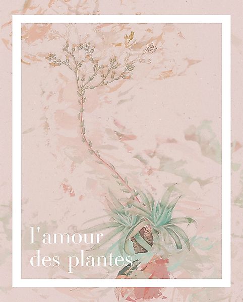 Komar Bild "PLANT ART Lamour des plantes" Natur 1 Stk. tlg. Wandbild zur De günstig online kaufen