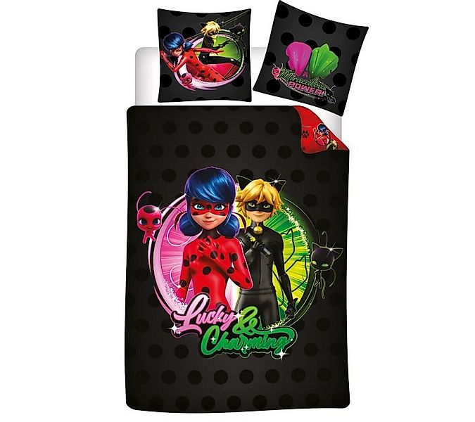 Miraculous Bettwäsche Ladybug & Cat Noir, Material-Mix, 2 teilig, Kinder We günstig online kaufen