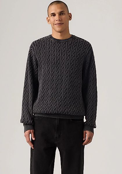 Levi's® Rundhalspullover LV PRESIDIO mit Zopfmuster günstig online kaufen
