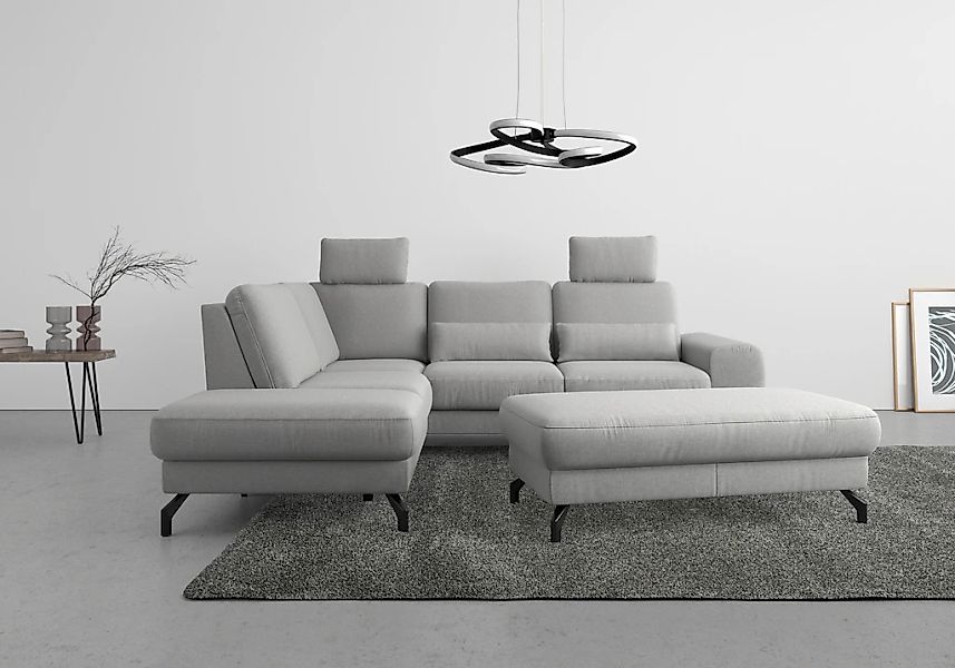 sit&more Ecksofa "Cinturo L-Form" inklusive Sitztiefenverstellung und Feder günstig online kaufen