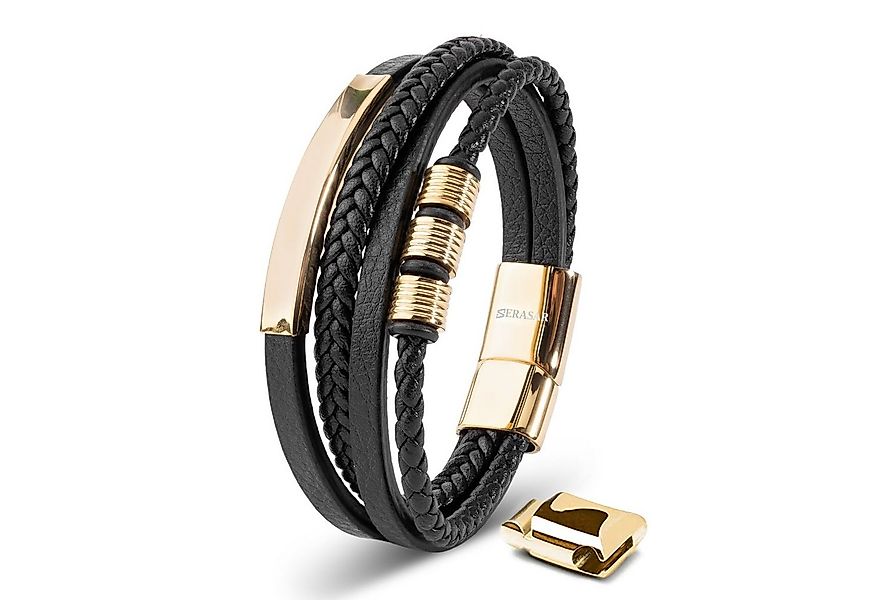 SERASAR Lederarmband Leder Herrenarmband "Brave" (Klassisch, elegant, casua günstig online kaufen