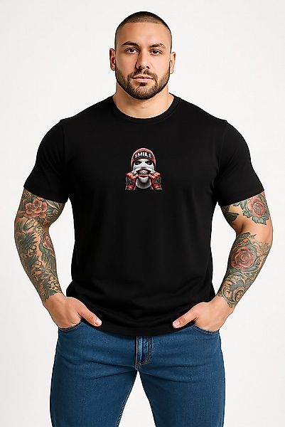 Banco T-Shirt Herren Smile Sommermode Streetwear - Rundhals Kurzarm Hochwer günstig online kaufen