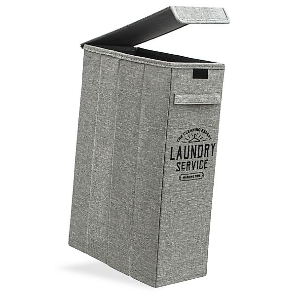 DuneDesign Wäschekorb mit Deckel - Stabile 50L Wäschebox - Schmaler Nischen günstig online kaufen
