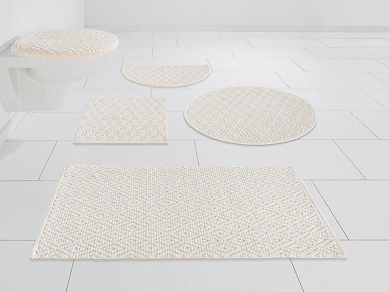 OTTO home Badematte Numan, Badvorleger, Badezimmer Teppich, Höhe 10 mm, fuß günstig online kaufen