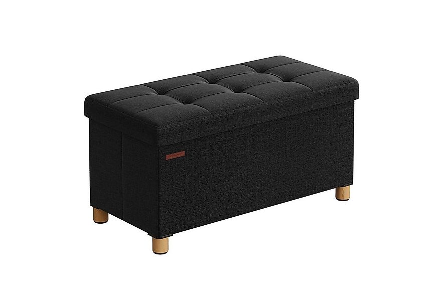 SONGMICS Sitzbank sitzhocker, 76/110cm mit Stauraum, klappbare Sitztruhe, F günstig online kaufen