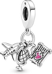 Pandora Bead Charm-Flugzeug, Globus und Koffer günstig online kaufen