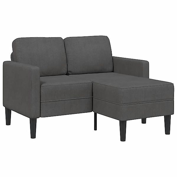 vidaXL Sofa 2-Sitzer-Sofa mit Chaiselongue L-Form günstig online kaufen