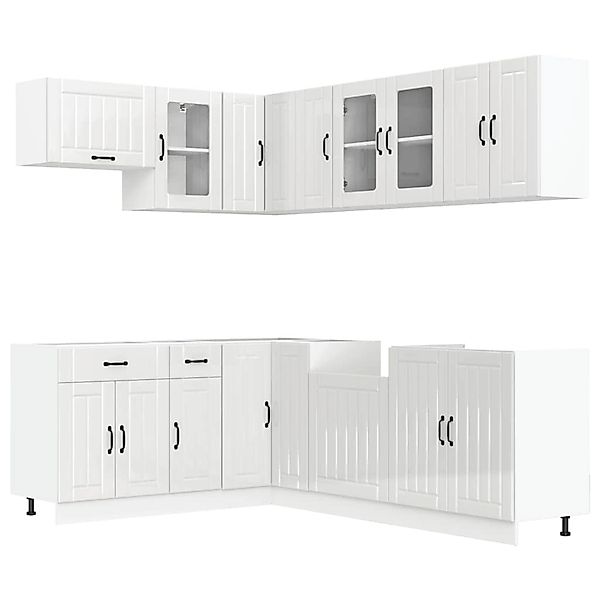 vidaXL 11-Tlg Küchenschrank-Set Lucca Hochglanz-Weiß Holzwerkstoff 3314893 günstig online kaufen