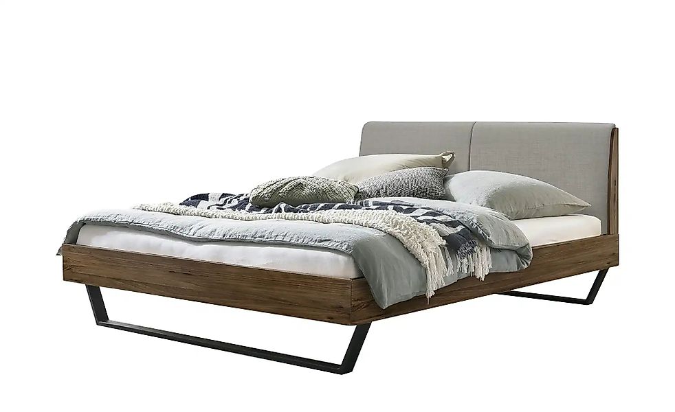 HASENA Massivholzbett in Nussbaum Pietro ¦ holzfarben ¦ Maße (cm): B: 186 H günstig online kaufen