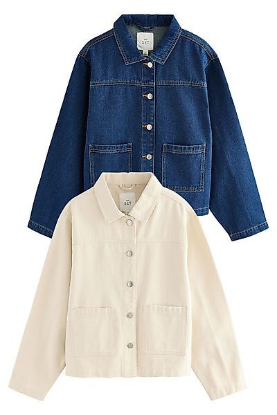 The Set Jeansjacke The Set Denim-Hemdjacken, günstig online kaufen