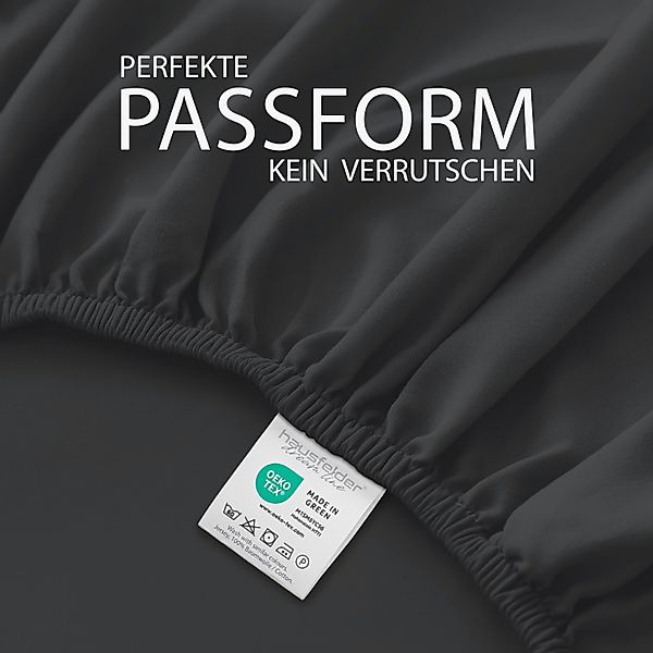 Hausfelder Spannbettlaken 2er Set Bettlaken Boxspring günstig online kaufen