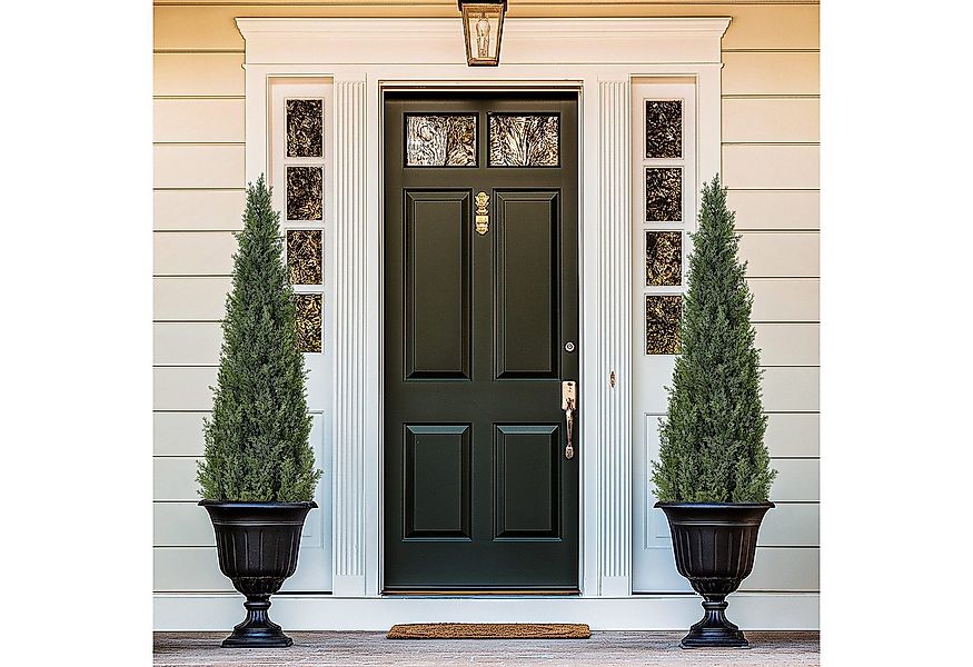 Kunstbaum künstliche Zeder künstlicher Strauch UV-beständiges Topfpflanze-1 günstig online kaufen