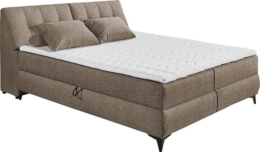 ED EXCITING DESIGN Boxbett "Atlantis" mit Bettkasten und Stauraum im Kopfte günstig online kaufen
