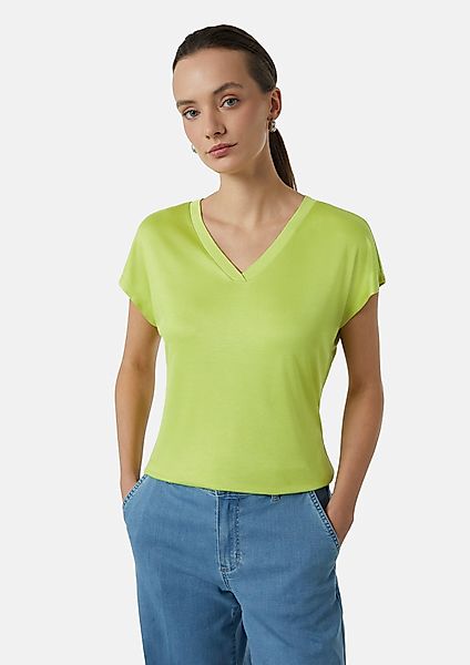 Comma Kurzarmshirt Shirt aus Viskose mit günstig online kaufen