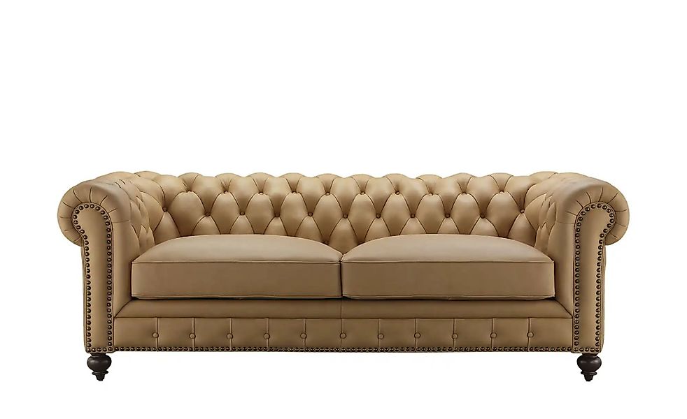 uno Ledersofa im Vintagelook Chesterfield ¦ braun ¦ Maße (cm): B: 230 H: 10 günstig online kaufen