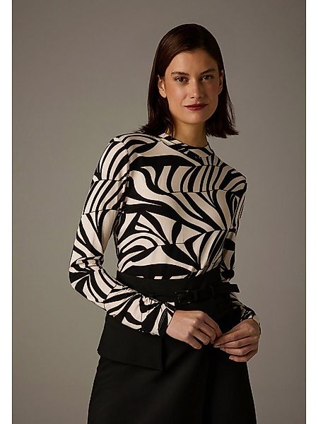 MORE&MORE T-Shirt softes Alloverprint-Langarmshirt günstig online kaufen