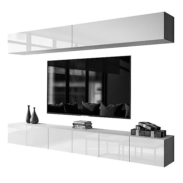 Lookway Wohnwand COLGANTE II Stilvolle Hochglanzmöbel günstig online kaufen