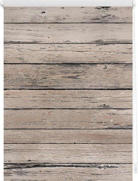Seitenzugrollo Klemmfix Motiv Bretter Vintage, LICHTBLICK günstig online kaufen