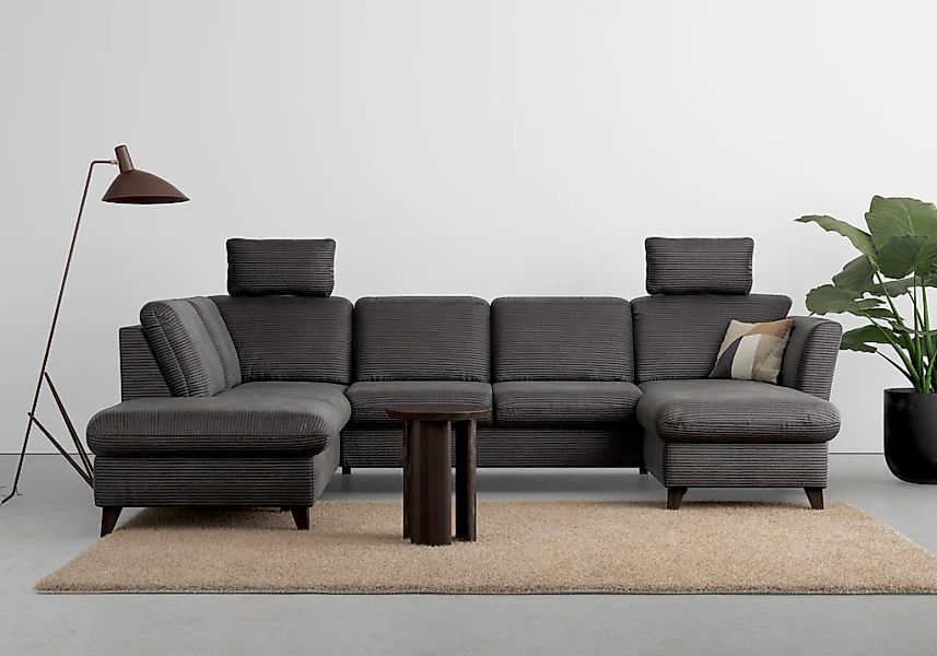 Home affaire Wohnlandschaft "Trelleborg U-Form" wahlweise mit Bettfunktion günstig online kaufen