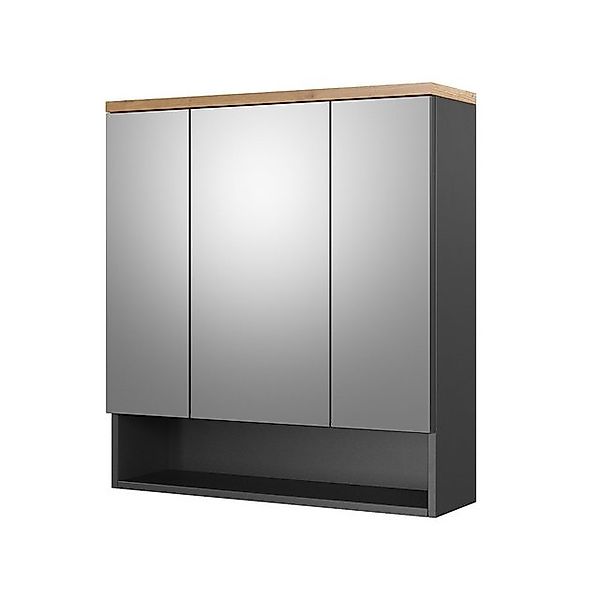 Vicco Badspiegelschrank Eden Anthrazit/Artisan-Eiche 70 x 77 cm günstig online kaufen