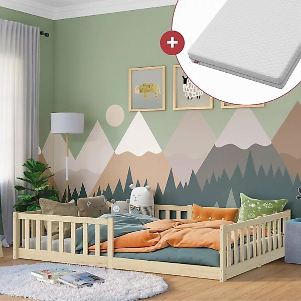 Bellabino Kinderbett Vere (natur, auch verfügbar in 80x160, 90x200 und 120x günstig online kaufen