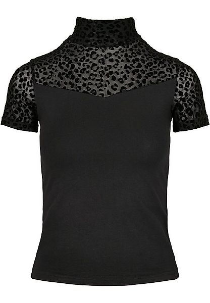 URBAN CLASSICS T-Shirt Urban Classics Damen Ladies Flock Lace Turtleneck Te günstig online kaufen