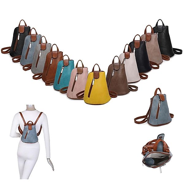 ITALYSHOP24 Rucksack Damen Schultertasche Cross Over günstig online kaufen