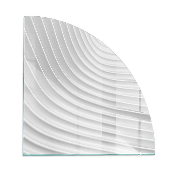 Tulup Glasplatte für Kamin Wellen Zarter Linien Bodenplatte Glas für Ofen Q günstig online kaufen