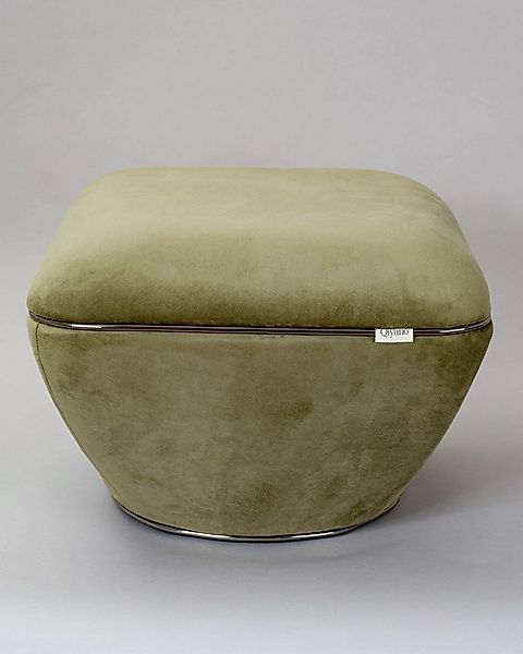 Qiyano Hocker Moderner Sitzpouf Grün Samt, Garderobe Wohnzimmer (1 St) günstig online kaufen