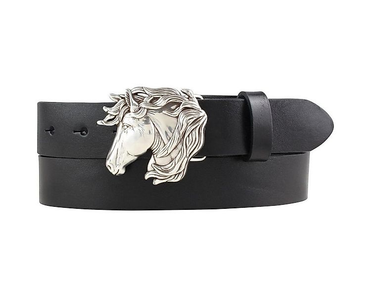 BELTINGER Ledergürtel Gürtel für Reiter mit Pferdekopf-Gürtelschnalle aus V günstig online kaufen