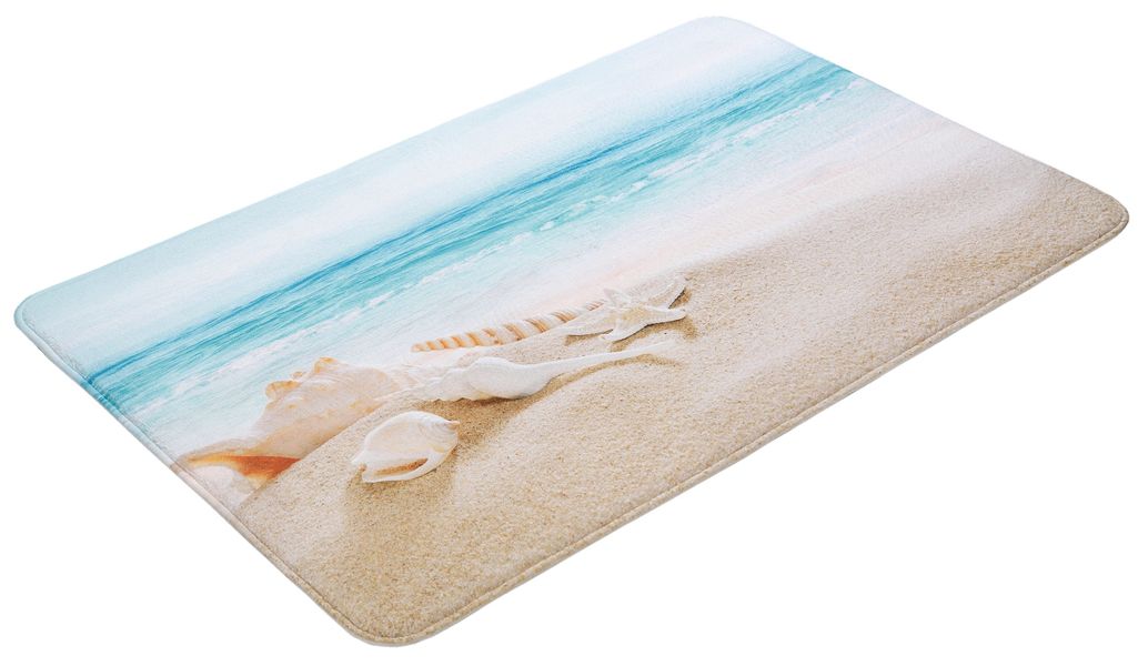my home Badematte "Strand" Höhe 14 mm Memory Schaum fußbodenheizungsgeeigne günstig online kaufen