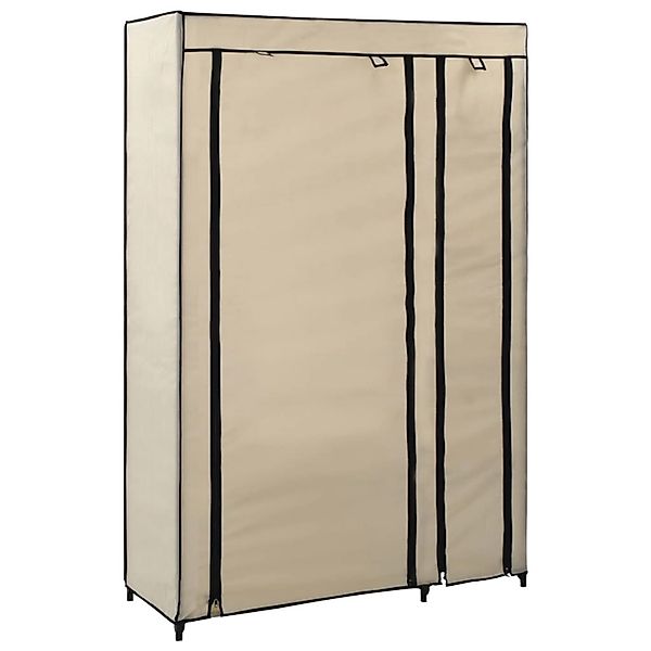 vidaXL Stoffschrank Faltschränke 2 Stk. Creme günstig online kaufen