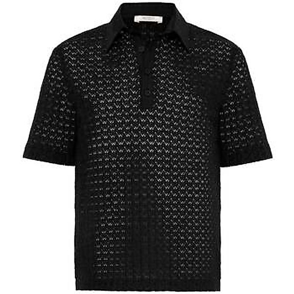 Antioch  T-Shirts & Poloshirts Maximino Open Textured Polo Collar T-Shirt günstig online kaufen
