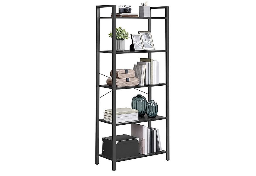 VASAGLE Bücherregal, Standregal, 120/153/186 cm, mit 4/5/6 Ebenen günstig online kaufen