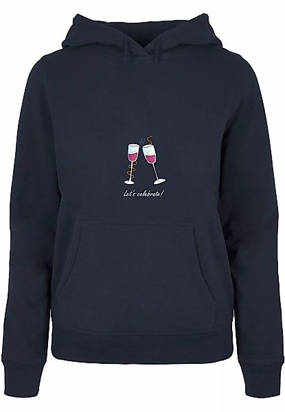 Merchcode Kapuzenpullover "Merchcode Damen Ladies Lets celebrate Basic Hood günstig online kaufen