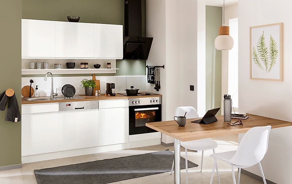 KOCHSTATION Küchenzeile "KS-Virginia" Breite 220 cm, wahlweise mit oder ohn günstig online kaufen