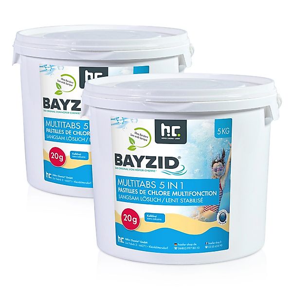 Bayzid Multitabs 20g 5in1 für Pools 2 x 5kg günstig online kaufen