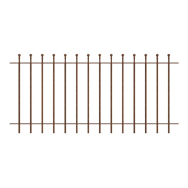 Eleo Gartenzaun Ancona 96 cm x 90 cm Unbeschichtet günstig online kaufen