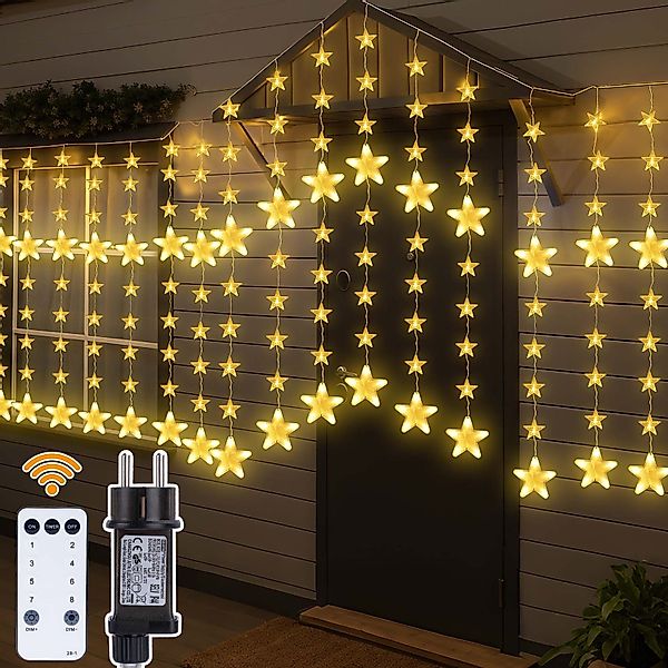 XERSEK LED-Hängeleuchte LED-Weihnachtslichterkette LED String Lichtervorhan günstig online kaufen