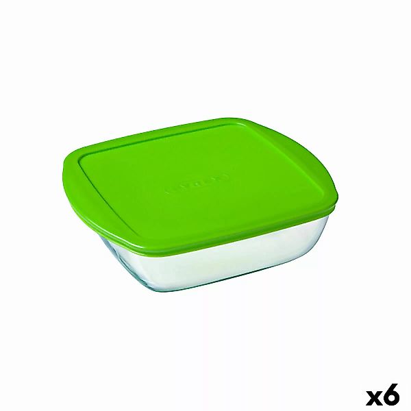 Viereckige Lunchbox Mit Deckel Pyrex Cook & Store Grün 25 X 22 X 7 Cm 2,2 L günstig online kaufen