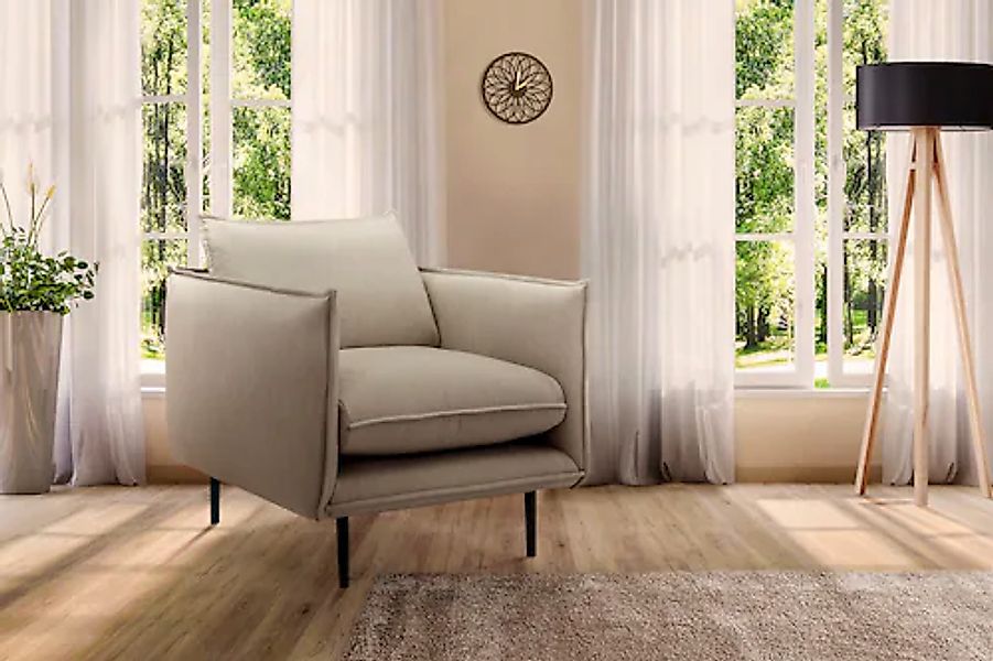 Home affaire Sessel »Somba« mit dickem Keder und eleganter Optik günstig online kaufen