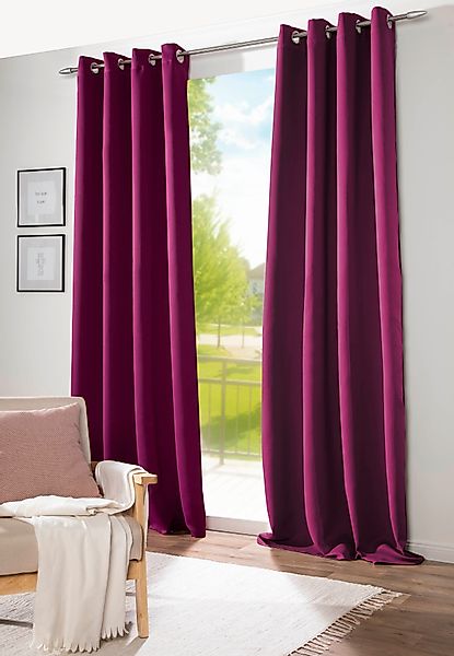 DecoHome24 Gardine Brillant, Ösen (2 St), günstig online kaufen