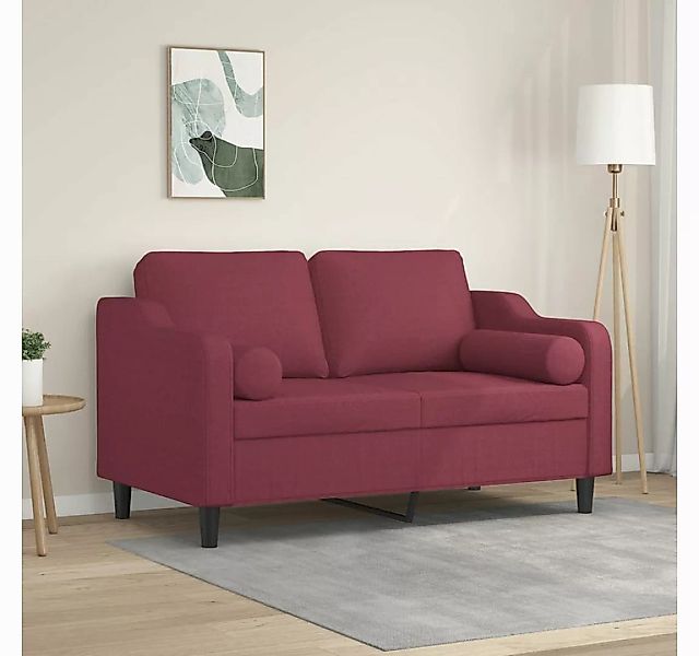 vidaXL Sofa Sofa mit Zierkissen Stoff, 120 cm, 2-Sitzer günstig online kaufen