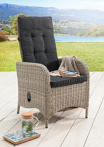 Destiny Gartensessel »PALMA« Set, 2 Stk. tlg. Aluminium, Polyrattan, inkl. günstig online kaufen