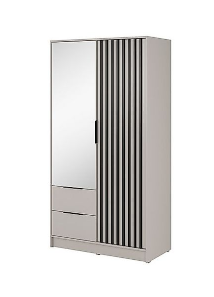 MOEBLO Kleiderschrank JOHN (Latten aus Holz, Loft Stil IndustrieSchrank Auf günstig online kaufen