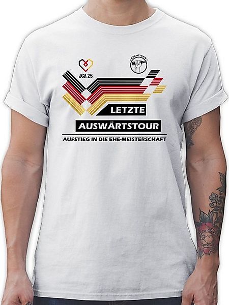 Shirtracer T-Shirt JGA Trikot, JGA Fußball, 2025 Bräutigam Letzte Auswärtst günstig online kaufen