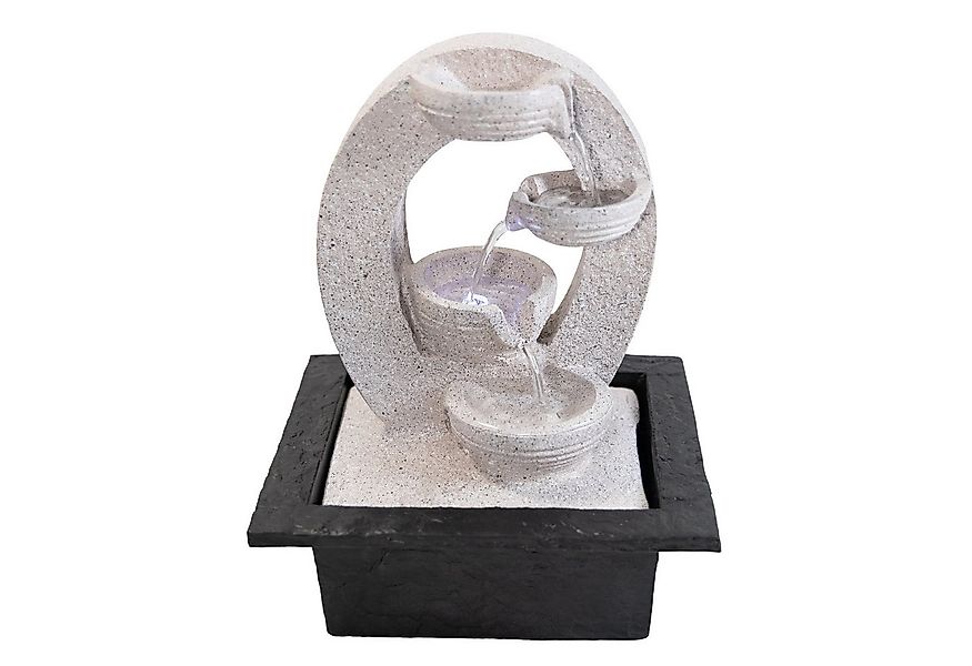 Lemodo Zimmerbrunnen Tischbrunnen mit Beleuchtung, 3-stufig, 21,5 cm Breite günstig online kaufen