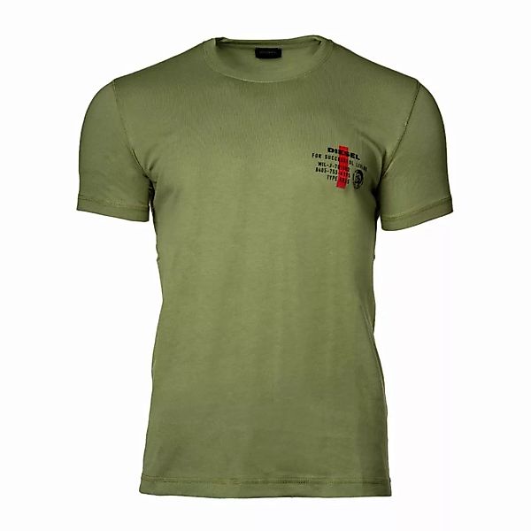DIESEL HerrenT-Shirt - T-Diegos Hemd, Logo, Rundhals günstig online kaufen